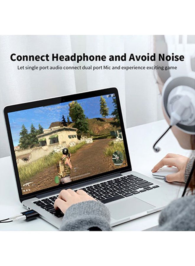VENTION USB To Earphone/Mic Sound Card Silver - Image 5