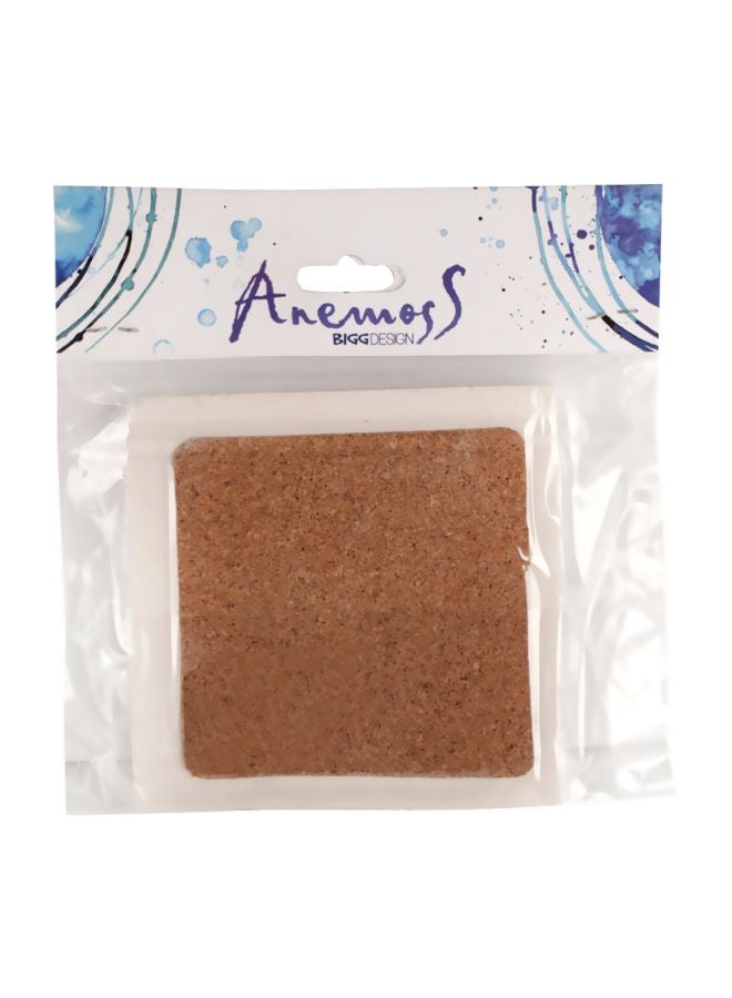 بيج ديزاين حاملة أكواب من الحجر الطبيعي بتصميم العين الشريرة أزرق/ وردي/ أبيض 10x10سم - Image 4