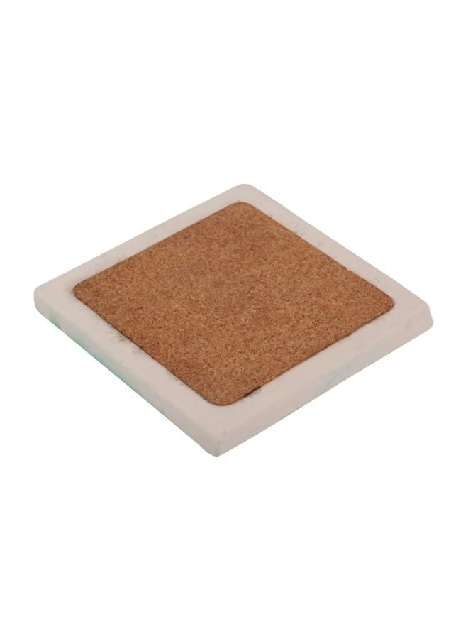 Biggdesign Sailing Printed Limbra Natural Stone Coaster White/Blue/Green 10x10cm  - Image 3