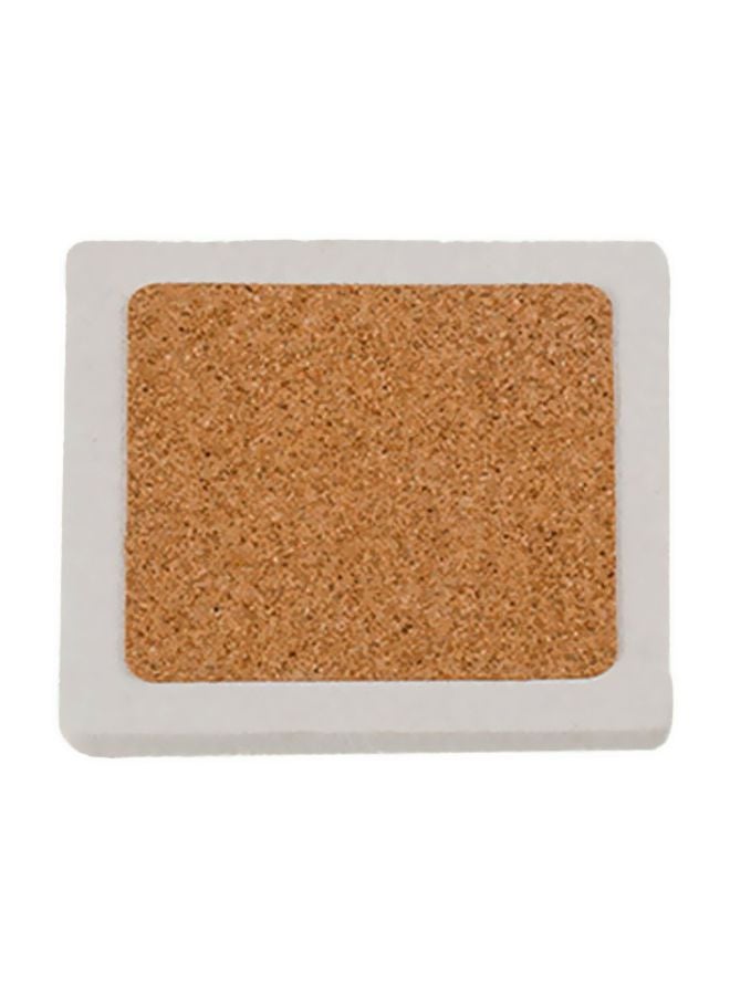 Biggdesign - Hittite Bride Themed Limbra Natural Stone Coaster White/Blue/Red 10x10cm - Image 1