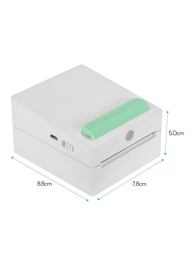 PeriPage Thermal Printer Clip 8.8x7.8x5cm Green  - Image 4