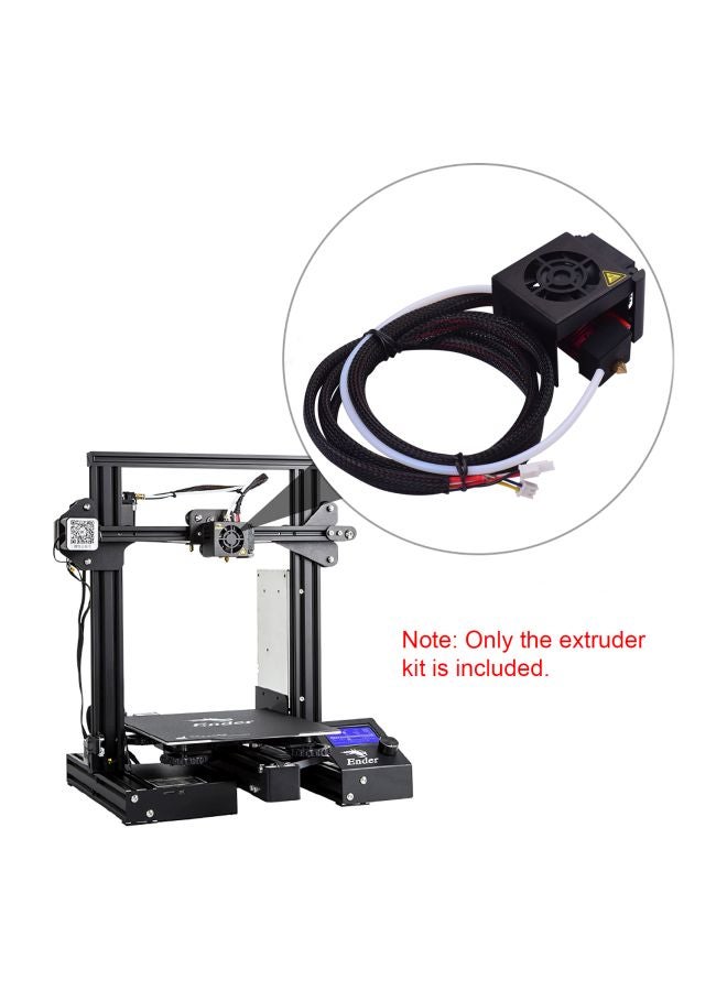 أيبيسي مجموعة قطع باثق حراري للطابعات الثلاثية الأبعاد إندر 3 / إندر 3 برو من كرياليتي أسود/أبيض - Image 3