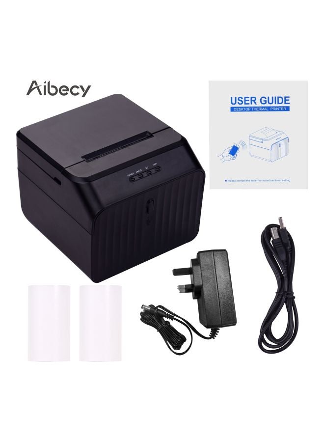 Aibecy Desktop Thermal Receipt Printer 4.3x3.5x4.5inch Black  - Image 2