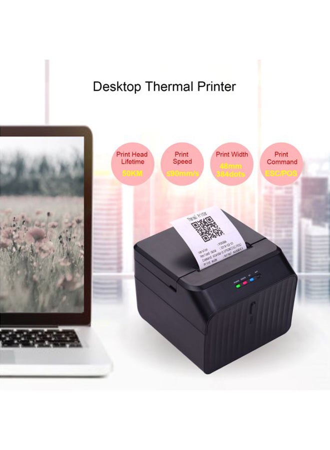 أيبيسي طابعة إيصالات دفع حرارية مناسبة للوضع على المكتب 4.3x3.5x4.5بوصة أسود - Image 5