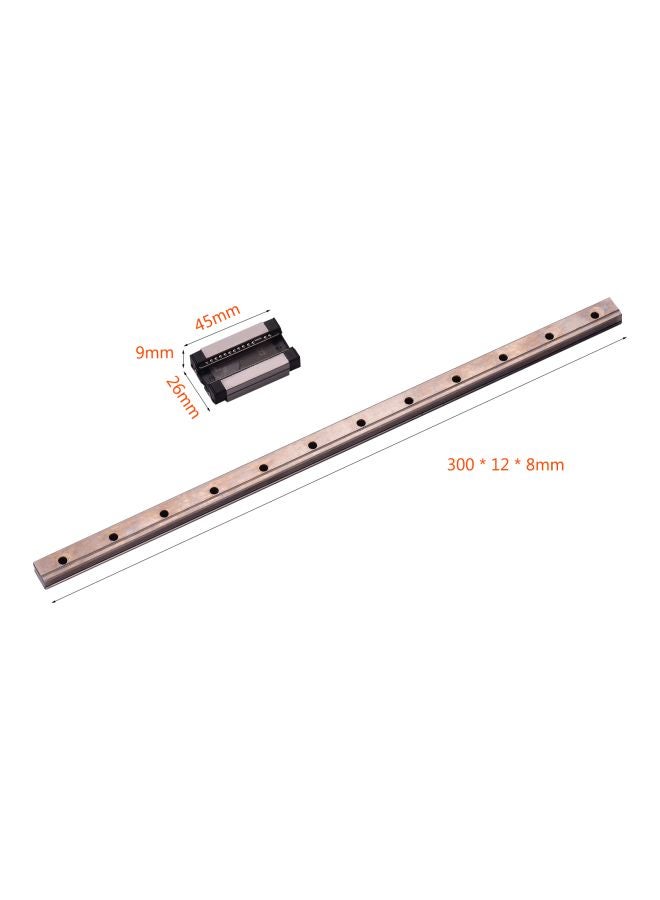 أيبيسي قضيب خطي توجيهي مزود بحاجب للطابعة ثلاثية الأبعاد فضي - Image 4