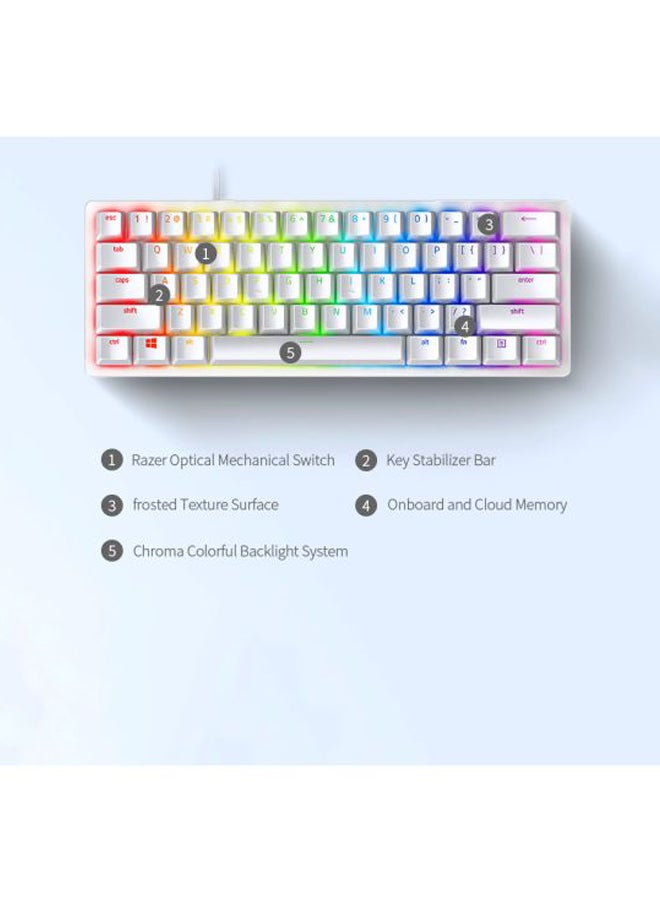 RAZER Huntsman Mini Wired Keyboard White  - Image 4