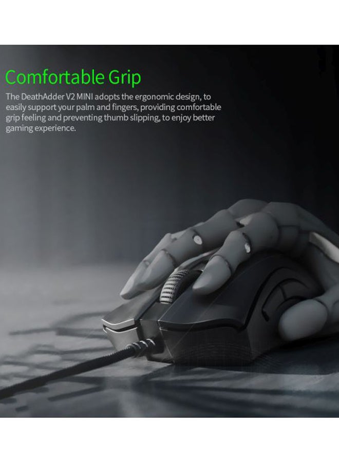 RAZER - Razer Deathadder V2 Mini With Mouse Grip Tapes Gaming Mouse, 20K Dpi Optical Sensor Switch, Chroma Rgb Lighting, 8 Programmable Buttons - Black - Image 1