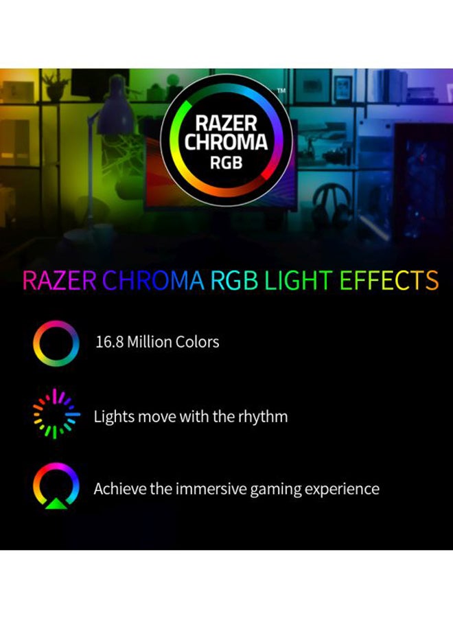RAZER - Razer Deathadder V2 Mini With Mouse Grip Tapes Gaming Mouse, 20K Dpi Optical Sensor Switch, Chroma Rgb Lighting, 8 Programmable Buttons - Black - Image 1