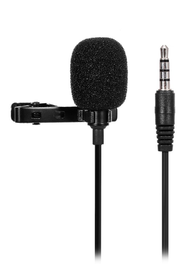Omni Directional Microphone With Tie-Clip Black/Silver - Image 1