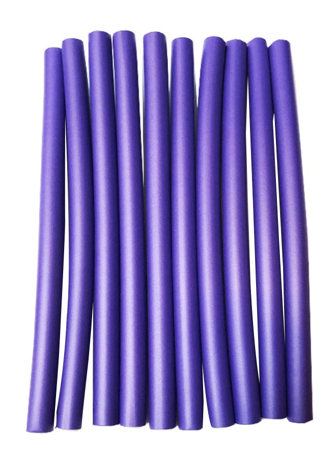10 Piece Hair Flexible Roller Blue 25cm - Image 1