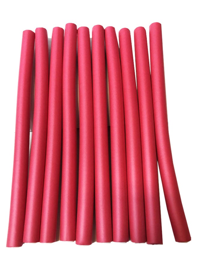 Generic 10 Piece Hair Flexible Roller Pink 25cm  - Image 1