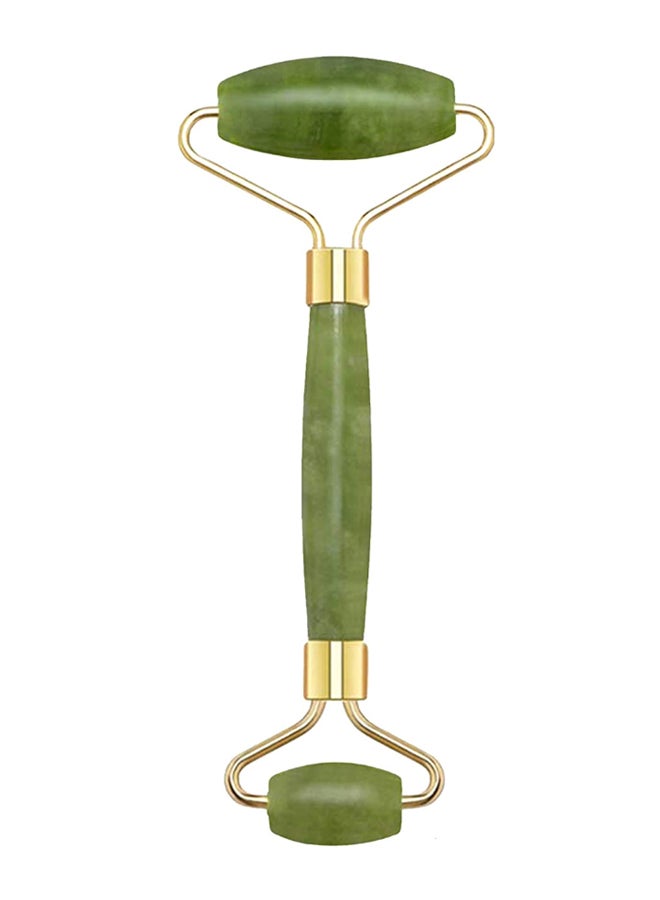 Generic Double Head Anti-Aging Massage Roller Green/Gold 14.5cm 
