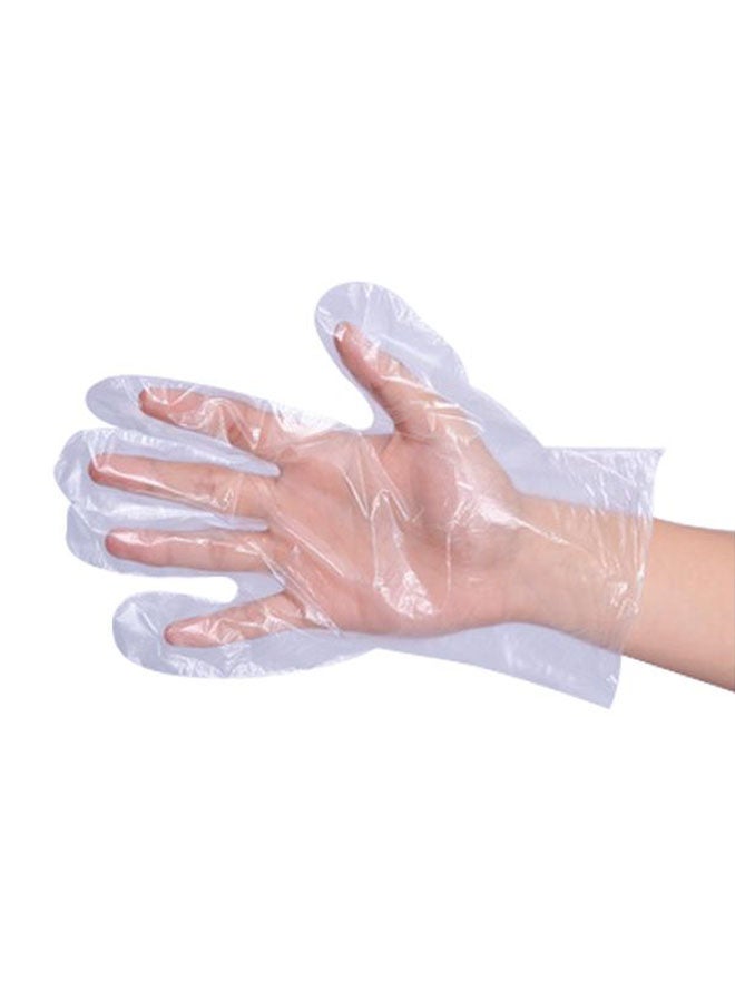 100-Piece Disposable Gloves Set Clear L - Image 2
