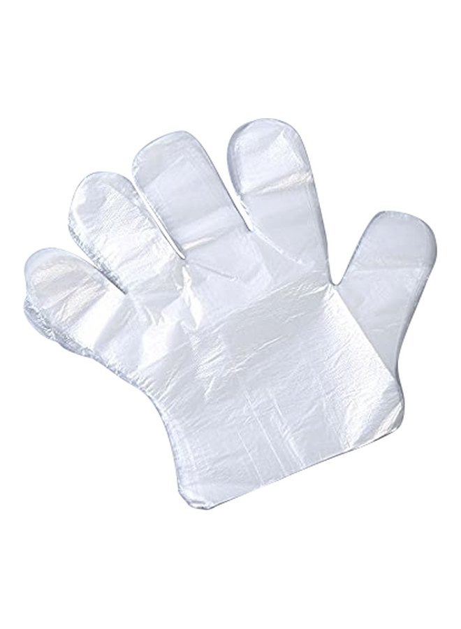 100-Piece Disposable Gloves Set Clear L - Image 1