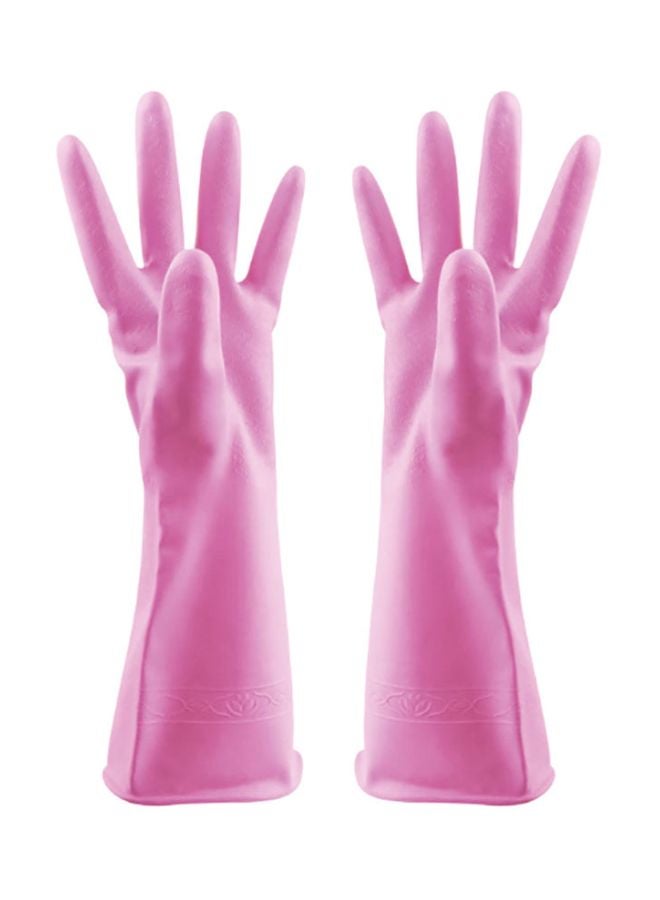 SAPU Pair Of Multifunctional Cleaning Gloves Pink M  - Image 1