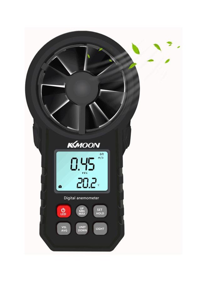 KKmoon LCD Handheld Anemometer Black 16.5x8.5x3.9cm  - Image 3