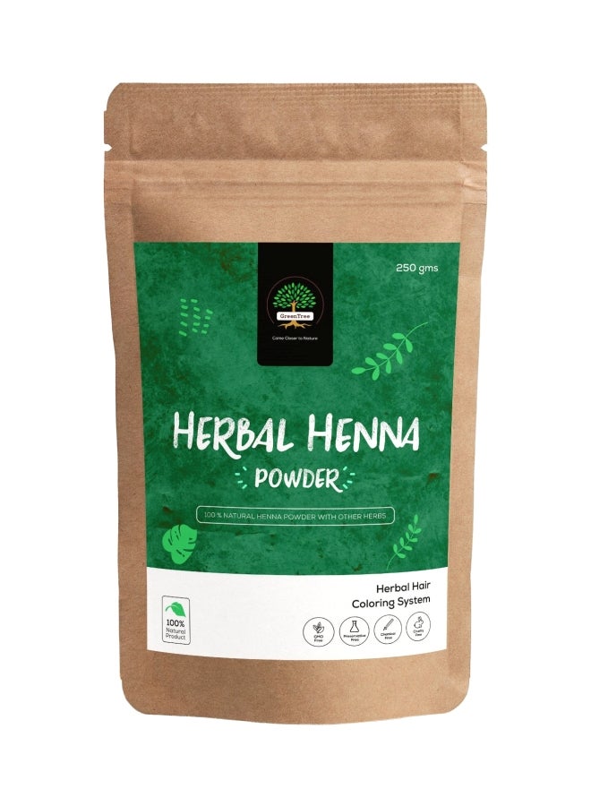 بودرة تلوين الشعر العشبية. حناء 250جرام