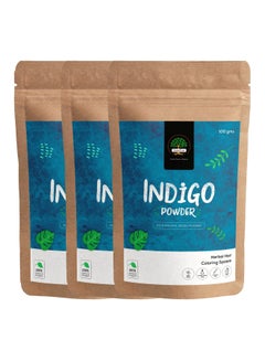 Pack Of 3 Herbal Hair Colour Powder Indigo 3x100grams - v1596200209/N39581043A_1