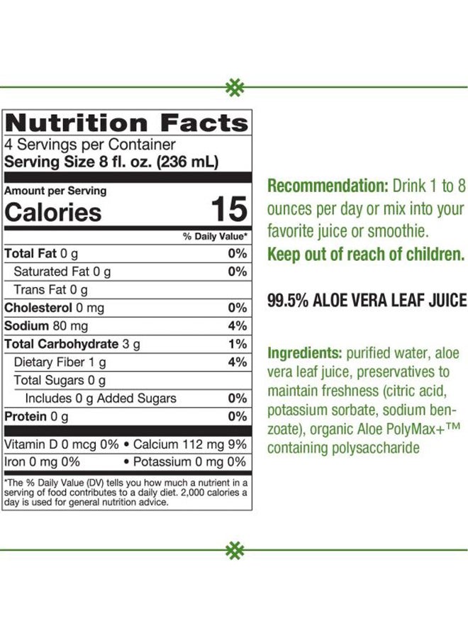 Nature's Way Pack Of 2 Aloe Vera Leaf Juice - Image 5