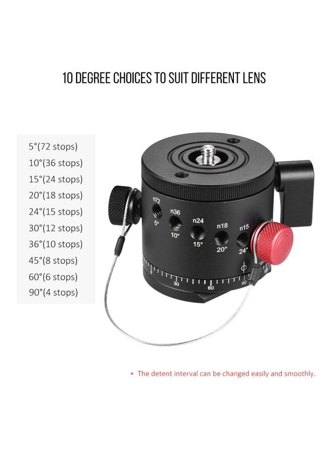 أندوير رأس كروي للتصوير البانورامي مع محور دوّار أسود - Image 4