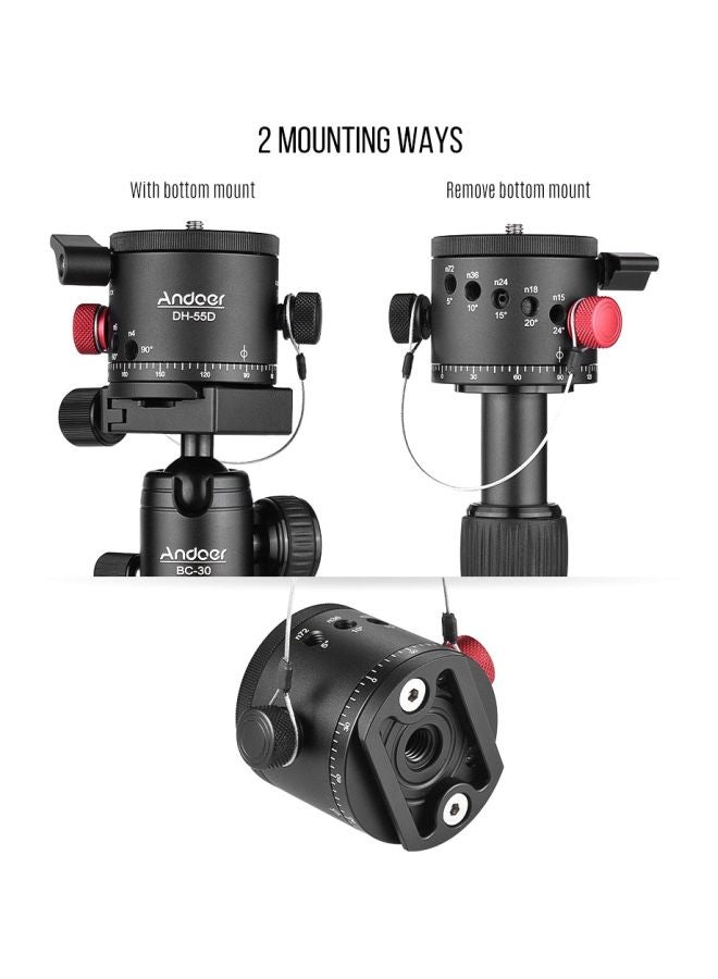 أندوير رأس كروي للتصوير البانورامي مع محور دوّار أسود - Image 5