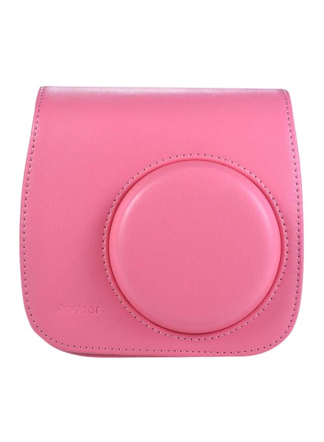 ANDOER Instant Camera Case Bag With Strap For Fujifilm Instax Mini 9/8/8+/8s Flamingo  - Image 1