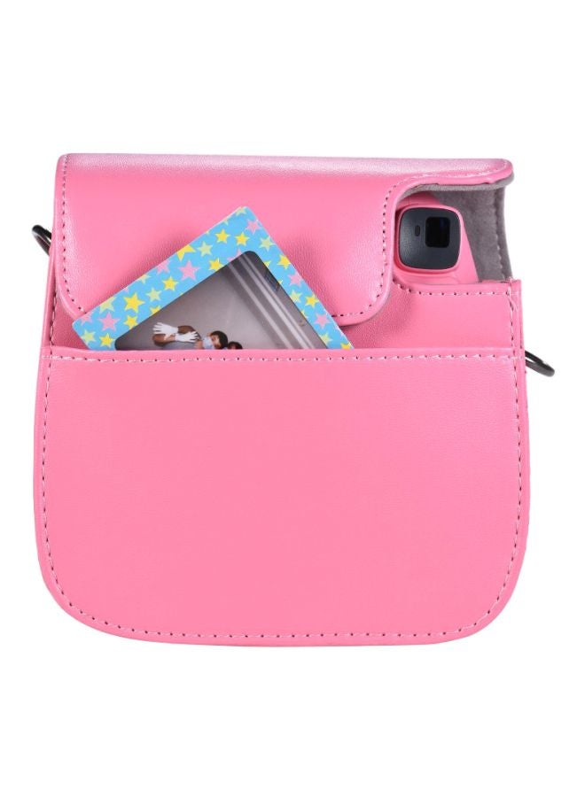 Instant Camera Case Bag With Strap For Fujifilm Instax Mini 9/8/8+/8s Flamingo