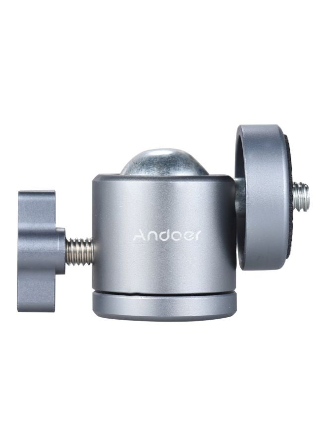 ANDOER Mini Tripod Adapter Ballhead Mount Grey - Image 2