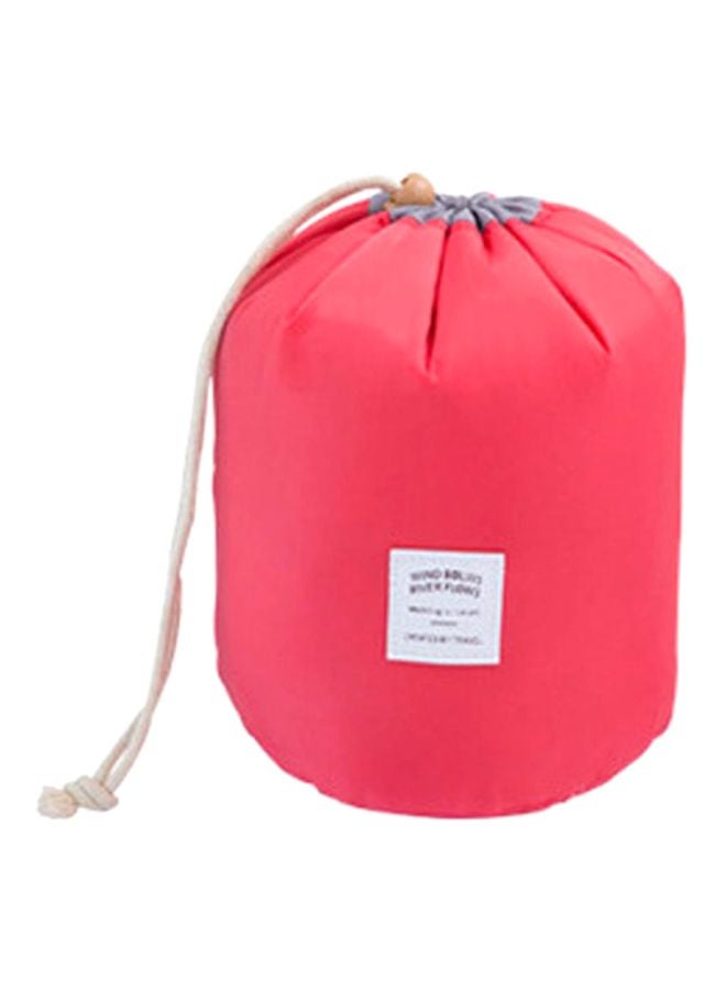 Cool Baby Cylinder Multi-Function Travel Large Capacity Portable Folding Toiletry Bag Red - Image 1