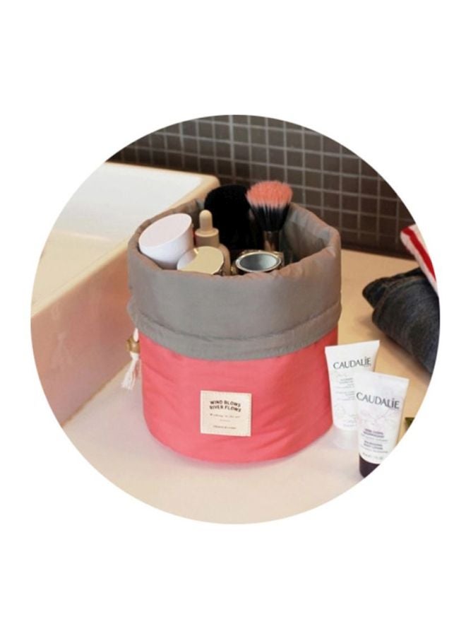 Cool Baby Cylinder Multi-Function Travel Large Capacity Portable Folding Toiletry Bag Red - Image 2