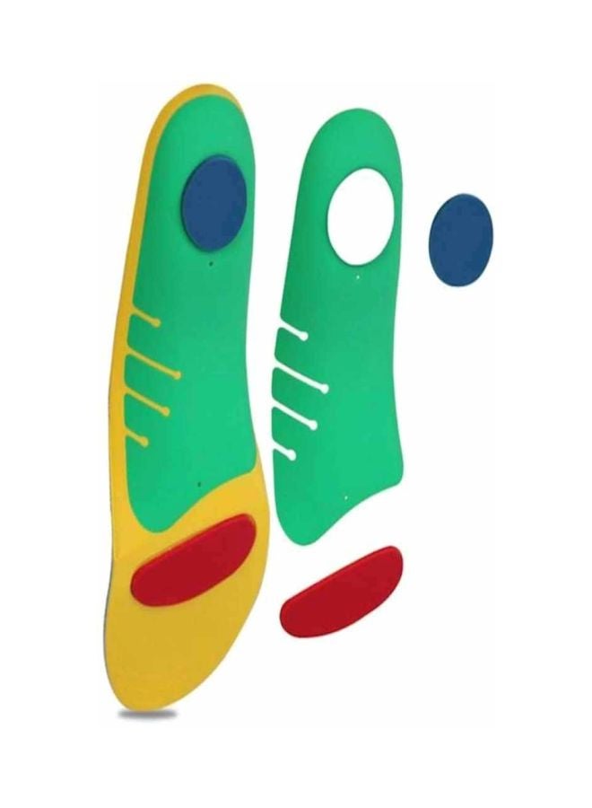 Beauenty Orthotics Insoles Shoe Flat Feet Arch Green/Blue/Yellow - Image 4