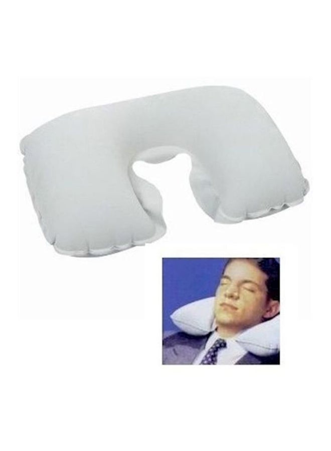 بست واي وسادة سفر مبطنة من الصوف للتخييم أبيض 18x11بوصة - Image 2