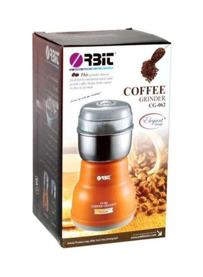 ORBIT Electric Coffee Grinder 5362SBSWT1 Orange/Silver - Image 2