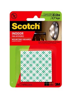 3M 48-Piece Permanent Mounting Squares Green/White  - Image 2