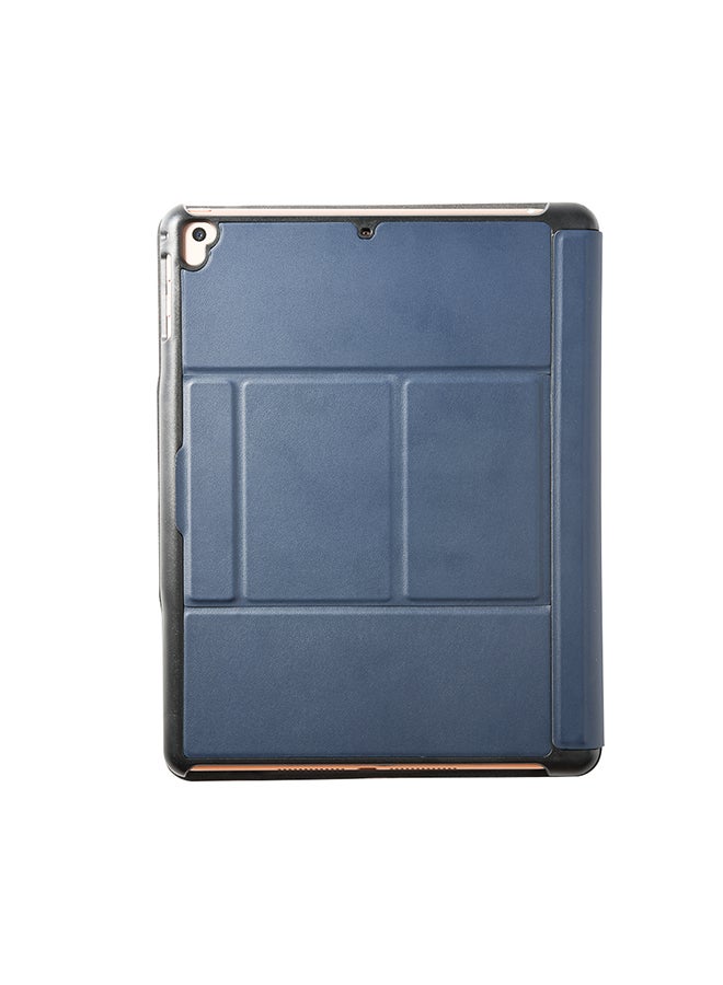 T201 Wireless Keyboard Folio Folding Leather Case Cover For Tablet Blue - Image 1