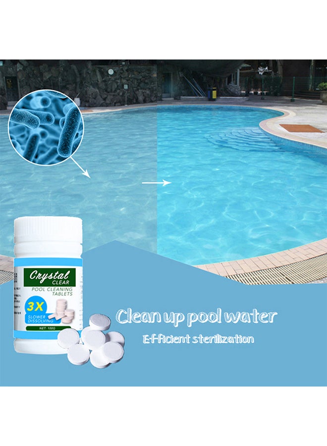 Generic Pool Cleaning Tablet With Floating Pool Dispenser Blue 15x10x15cm  - Image 2