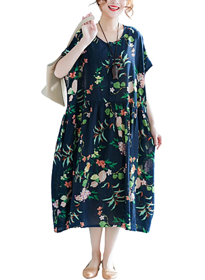 Floral Print Dress Multicolor  - Image 1