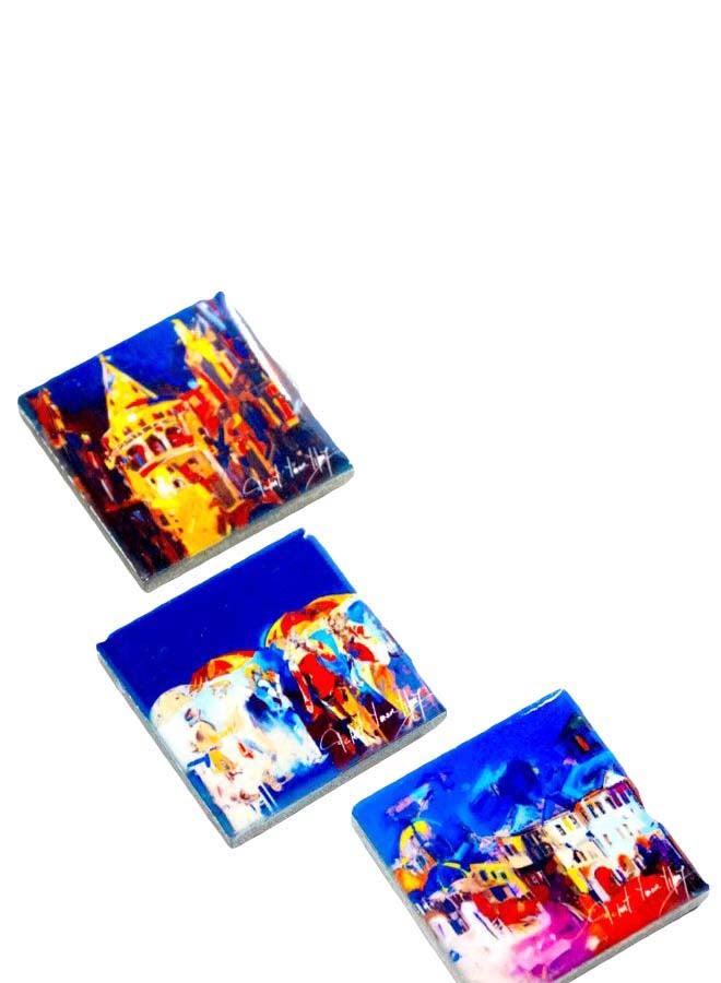 Biggdesign 3-Piece Istanbul Themed Fridge Magnet Set Multicolour 5 x 5cm  - Image 2