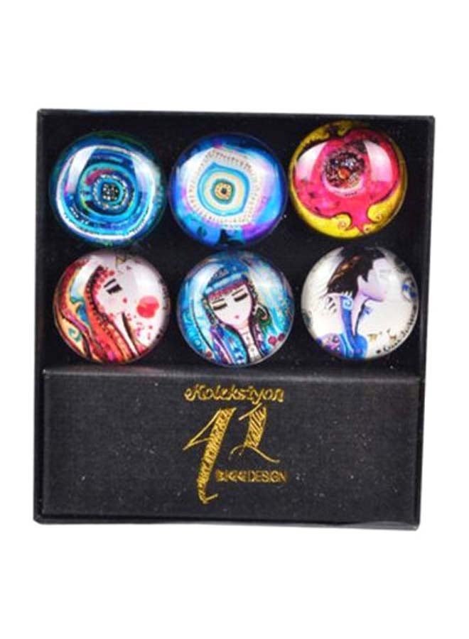 Biggdesign 6-Piece Special Artist Fridge Magnet Set Multicolour 6 x 3.5cm  - Image 2