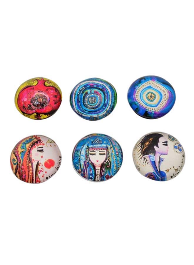 Biggdesign 6-Piece Special Artist Fridge Magnet Set Multicolour 6 x 3.5cm  - Image 1