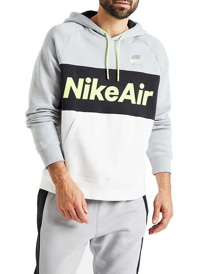 Air Fleece Hoodie Grey/White