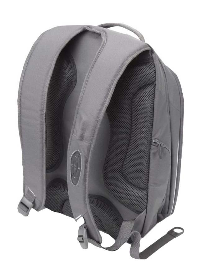DICOTA Protective Zipper Closure Backpack For 15-Inch Laptops Grey/White - Image 2