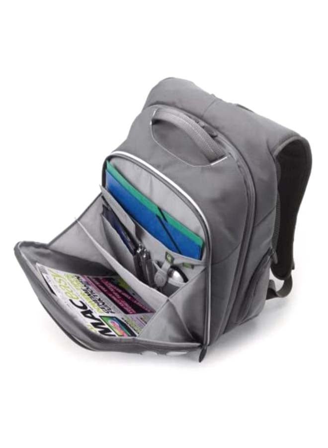 DICOTA Protective Zipper Closure Backpack For 15-Inch Laptops Grey/White - Image 3