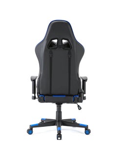 Blitzed Ergonomically Designed Super Comfort Gaming Chair With Headrest Pillow, Lumbar Cushion And Retractable Footrest Blue/Black 83x65x32cm  - Image 2