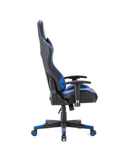 Blitzed Ergonomically Designed Super Comfort Gaming Chair With Headrest Pillow, Lumbar Cushion And Retractable Footrest Blue/Black 83x65x32cm  - Image 4