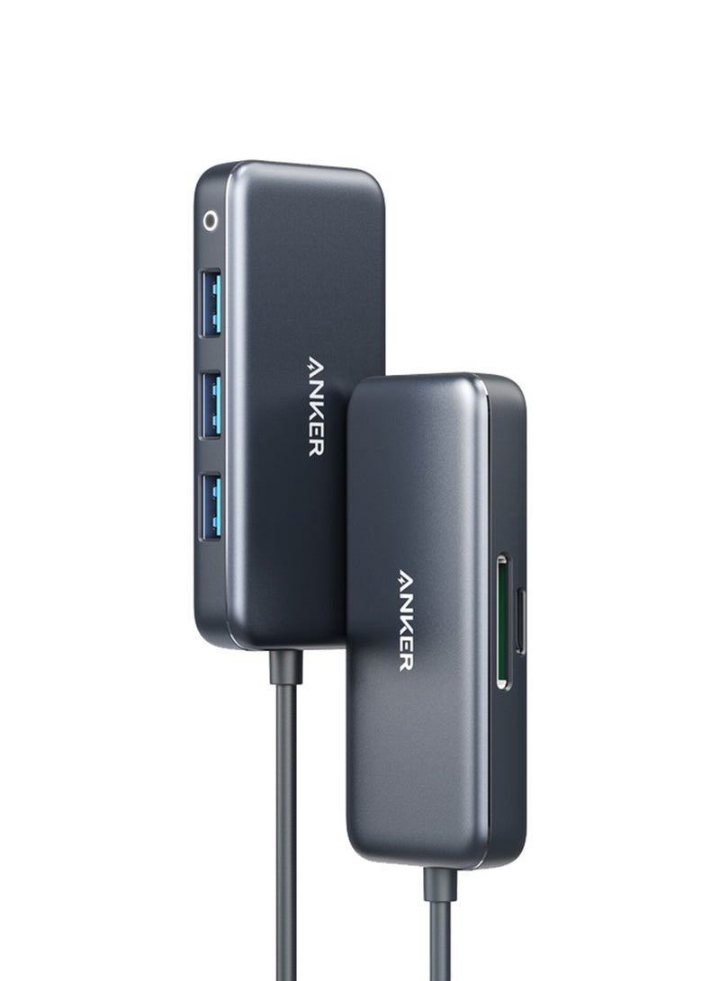 Anker - Premium 5-In-1 USB C Hub Grey - Image 1