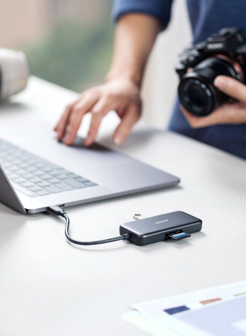 Anker - Premium 5-In-1 USB C Hub Grey - Image 1