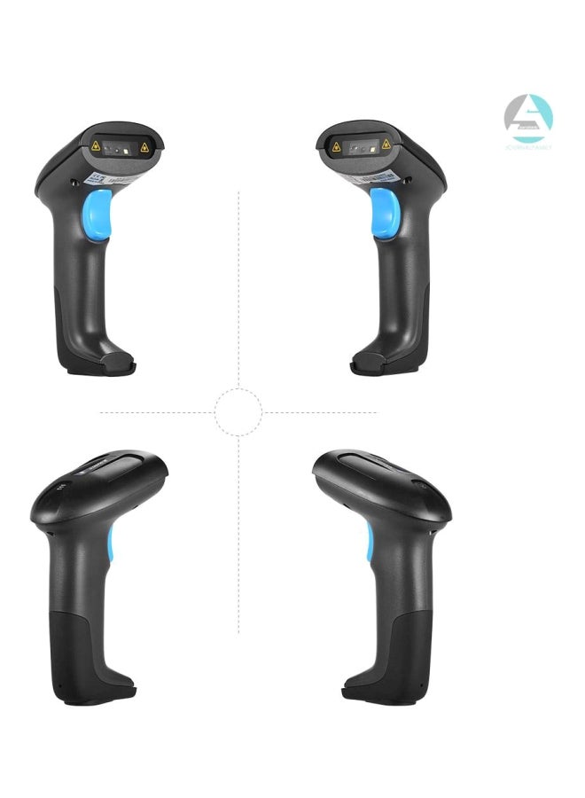 Aibecy - 3-In-1 Handheld Wireless Bar Code Scanner Black/Blue - Image 1
