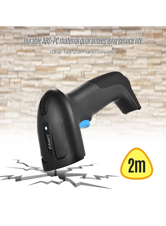 Aibecy - 3-In-1 Handheld Wireless Bar Code Scanner Black/Blue - Image 1