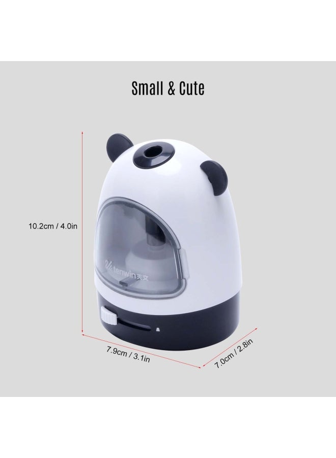 tenwin Electric Pencil Sharpener Black/White/Clear - Image 2